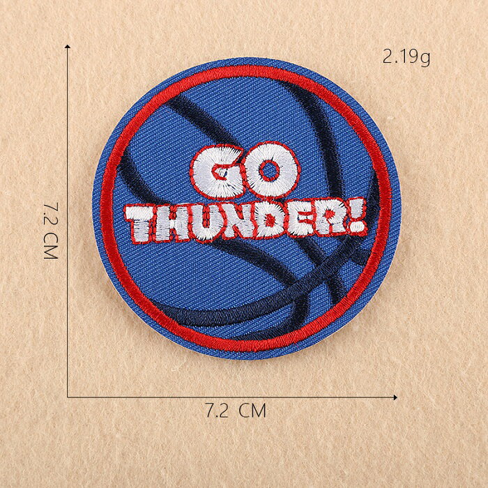 バスケットボール ワッペン アップリケ アイロン対応 1枚