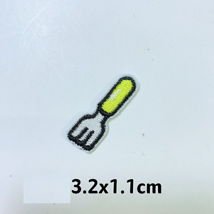 フォーク ワッペン アイロン対応 アップリケ 手芸材料 幼児園 入園 入学 1枚