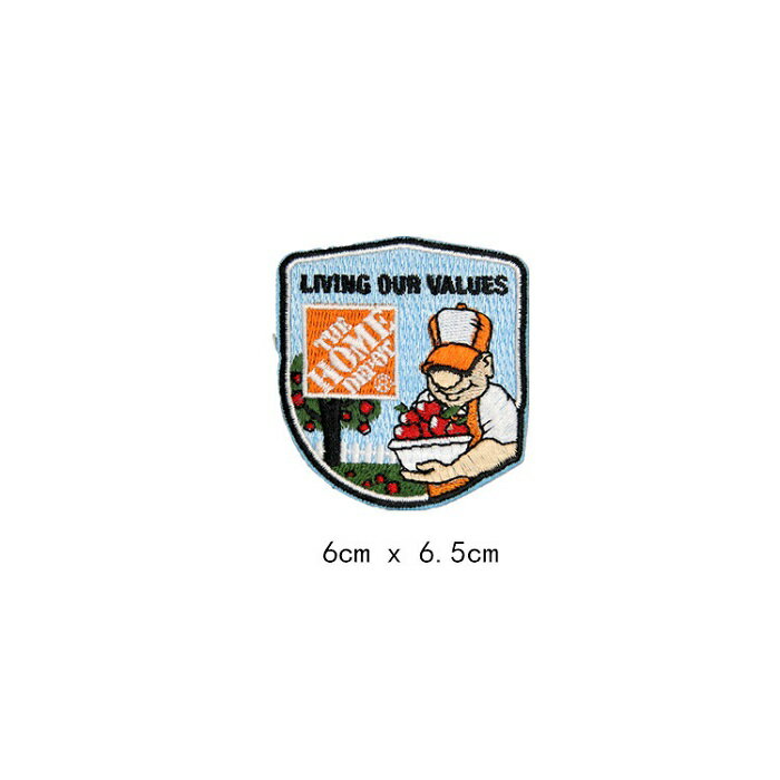 おじいちゃん 農場 牧場 ワッペン アップリケ アイロン対応 手芸材料 1枚