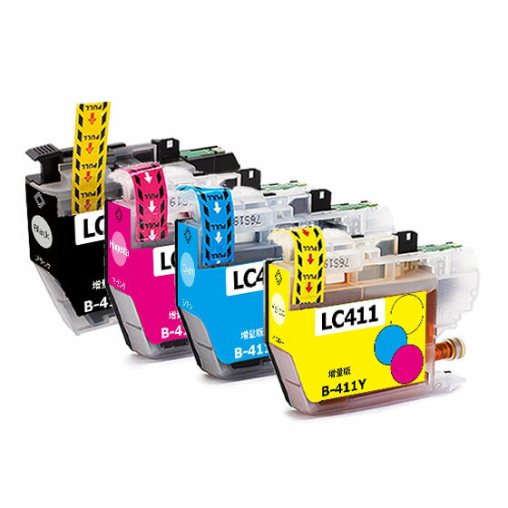 ̵˥֥饶  LC411 LC411-4PK  ( 4å/ֹ̤ /̥ /ICåץ/ ̸б ) ڤ:ʤICåפяڤ˹졢û֤̹ʤǤ