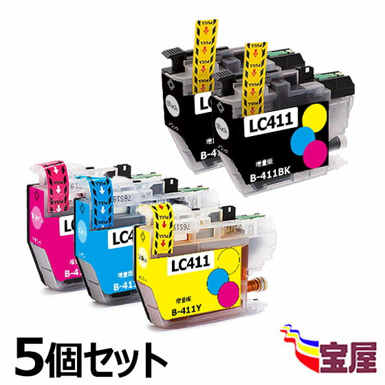 ̵˥֥饶  LC411 LC411-4PK(2BK/C/M/Y)  ( 5å/ֹ̤ /̥ /ICåץ/ ̸б ) ڤ:ʤICåפ繫˹졢û֤̹ʤǤ