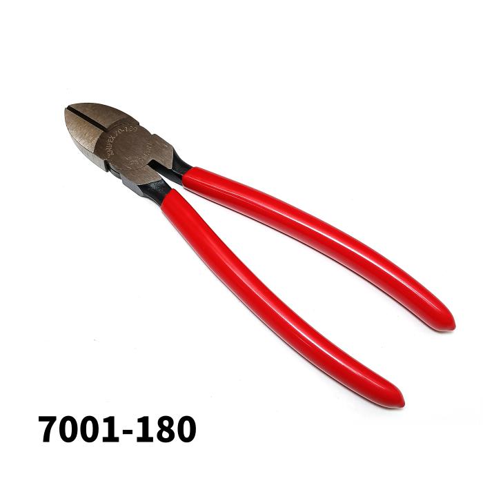 KNIPEX クニペックス カッティングプライヤー 7001-180 斜ニッパー ワイヤー 針金 バネ鋼線 切断 亜鉛合金メッキ ハンドツール 7001-180...