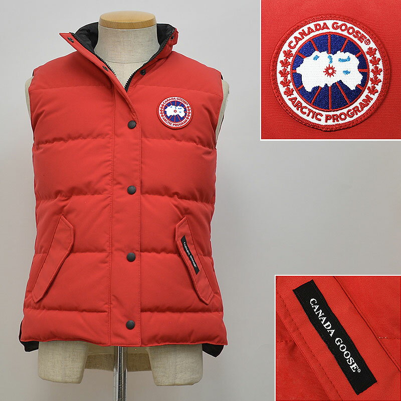 カナダグース フリースタイルベスト 2832L 国内正規品 ダウンベスト レッド レディース CANADA GOOSE