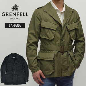 グレンフェル SAHARA サハラ 国内正規品 グレンフェルクロス ベルテッド サファリ フィールドジャケット GRENFELL