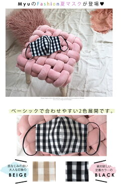 売尽くし!【500円ポッキリ!※返品交換不可】【MyuのFashionマスク(ギンガム)(kbm172)】マスク マスク 洗えるマスク 布マスク 大人用 子供用 女性用 個包装 母の日 1480【返品交換不可/メール便OK】メル2 2006