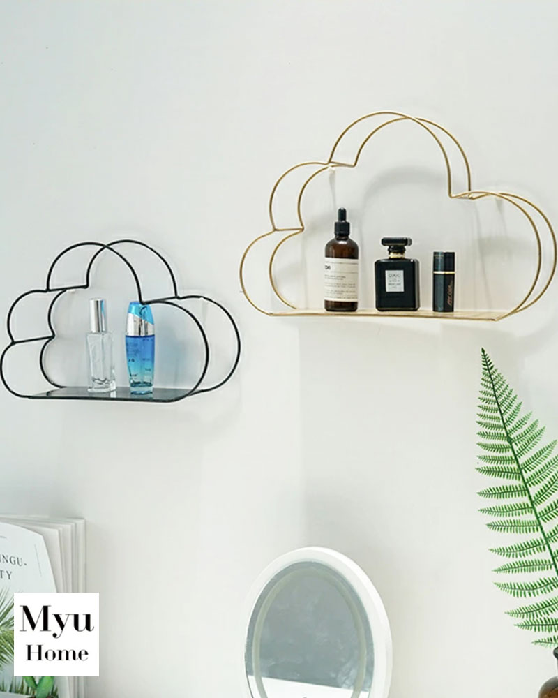 【 雲型 ウォールシェルフ (abkt011)】 アイアン 賃貸 取り付け アンティーク コーナー DIY 壁掛け棚 ウォールラック 壁 棚 棚板 収納 ラック シェルフ 壁を傷つけない おしゃれ かざり棚 壁面収納 壁掛け 神棚 北欧 myuのサムネイル