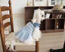 小型犬・中型犬用の軽量ワンピース 春服・夏服 マルチーズ、犬服/ドッグウェア/ワンピース、プードル、チワワ向け パーティードレス ヴィンテージ風 記念日ギフト ...