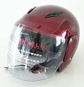 【お買い得品!!】セミジェットヘルメット BH-17Rキャンディレッド