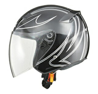 STRAX SJ-9 ジェットヘルメットブラックの紹介画像2