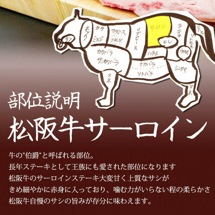 【送料無料】松阪牛 黄金のサーロインステーキ 200g 母の日 父の日 2025 ご馳走 松良 松阪牛 御礼 三重 牛肉 松坂牛 牛肉 ギフト 内祝い お返し お礼 内祝い 肉 お取り寄せ 松坂牛 グルメ 贈り物 プレゼント 和牛 松阪肉