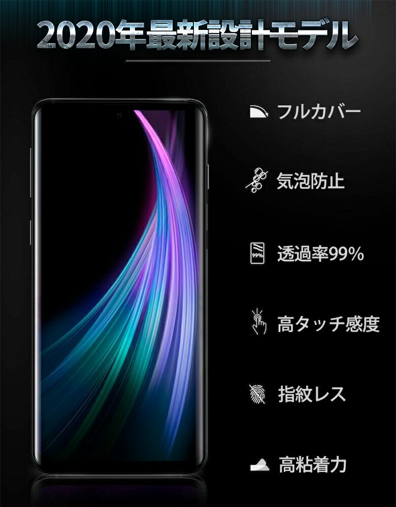 AQUOS zero2 フィルム 指紋認証対応 ケースに干渉しない アクオス ゼロツー カバー シート 全面保護 docomo SH-01M au SHV47 softbank 対応 割れない 保護フィルム 2枚セット 超密着 透明 クリア さらに選べる 非光沢タイプ アンチグレア