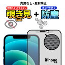 iPhone 12 12 Pro 12 Pro Max 12 mini 11 11 Pro XS X XR ガラスフィルム 保護 強化 ガラス 全面保護 埃防止 スピーカーガード 覗き見 防止 セキュリティ のぞき ブロック 傷防止 非光沢 マット サラサラ 反射防止 指紋つかない アンチグレア 黒