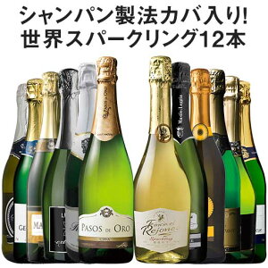 【送料無料】 【51%OFF】シャンパーニュ製法カバを含む世界銘醸国の泡12本セット 第18弾 スパークリングワイン 辛口 ワインセット 【7792961】