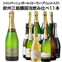 【送料無料】45％OFF ポール・ローラン・ブリュット入り!欧州三大銘醸国のスパークリングワイン飲み比べ11本セット【7794696】 ワインセット 辛口 スパークリングワイン 泡