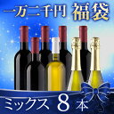 【送料無料】 【一万二千円福袋】ミックス8本 赤ワイン 白ワイン スパークリングワイン ワインセット 福袋 【W00263】