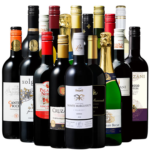 【送料無料】 16年連続No.1記念入荷!格上メドック当たり年2010年入り!世界選りすぐり赤白泡18本セット 第2弾 赤ワイン 白ワイン スパークリングワイン フルボディ 辛口 ワインセット 【W02977】のサムネイル