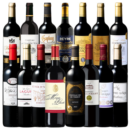 【送料無料】 格上メドック2本＆多金賞入り!ボルドー金賞赤ワイン15本セット 第25弾 赤ワイン ワインセ..
