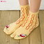 足袋ソックス だるまさん柄 ロークルー丈 (23-25cm)(日本製 Made in Japan) ショートソックス 靴下 レディース short crew socks ladies