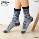 【Desney100周年】美女と野獣 バラ刺繍 クルーソックス 23-25cm 全2色 靴下 レディース WIX D1L632026 ディズニー wi-d1l-...