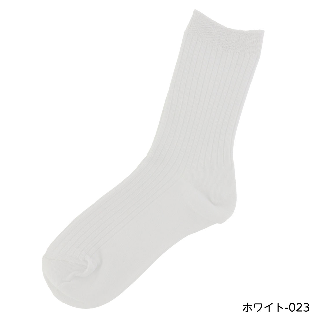 【定番】Point Me 4×2リブ クルーソックス 17cm丈 全5色 23-25cm 日本製 レディース 靴下 kw-0426