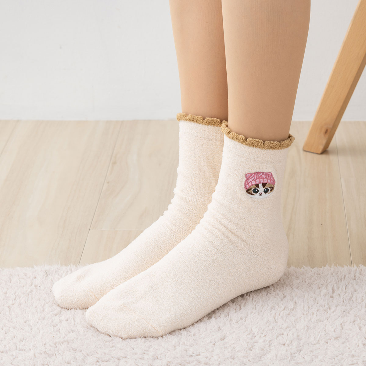 mofusand �˥å�˹�ɽ� �٥������롼���å��� ���꡼�� 23-25cm ��ǥ����� ���� ��ե���� �����å��� wi-msl453003