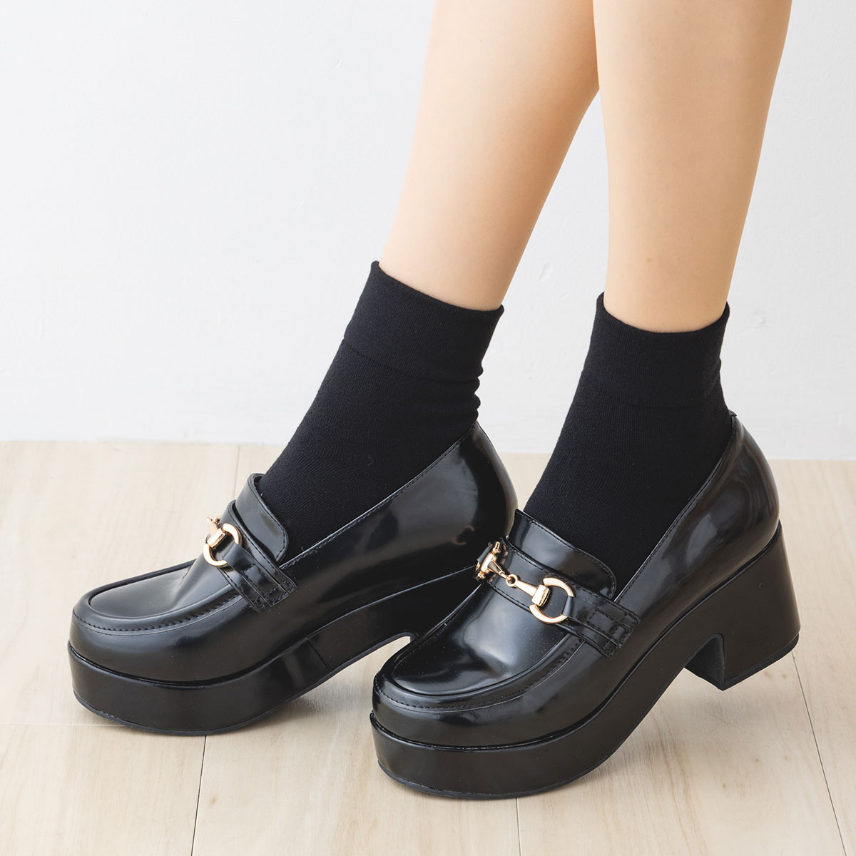 【2足セット】あったか実感 ハーフ丈 無地 21-23cm・23-25cm 黒・チャコール・オフ...