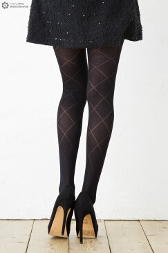 透かしダイア柄 タイツ M-Lサイズ ブラック 黒 レディース stockings tights ladies 柄タイツ