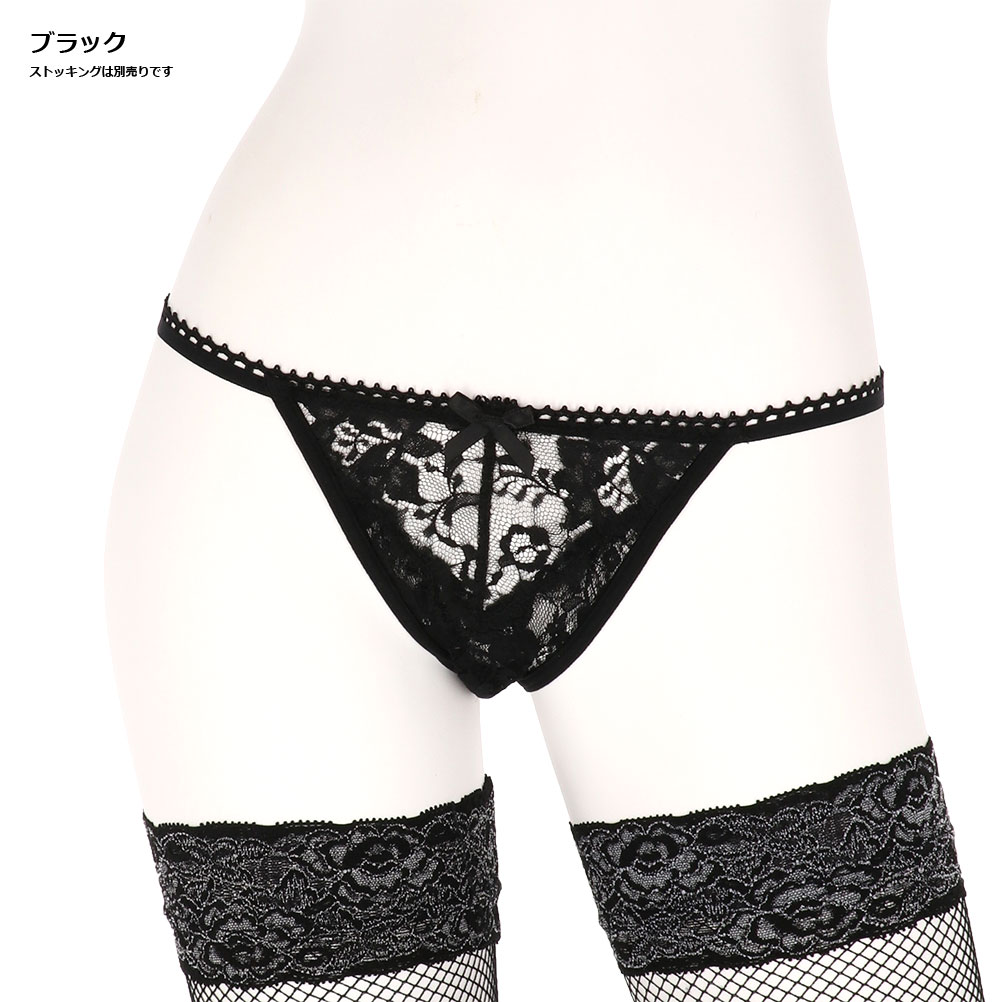 樂天商城 - レース パンティ (ブラック 黒・ホワイト 白・レッド 赤)(ウエスト60-73cm) ショーツ レディース D1PK