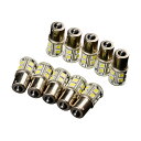 S25 LED バルブ サイドマーカー 12V 24V 180° SMD 13連 10個セット 桃 ピンク 無極性 トラック 車幅灯 マーカー BA15S 高輝度
