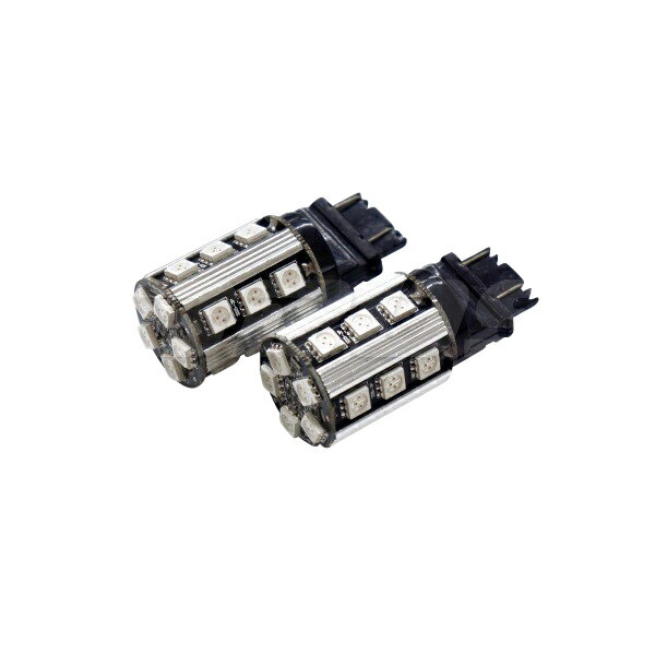 LED 3156 シングル球 ワーニング キャンセラー内蔵 3chip SMD 20連 アンバー マスタング リンカーン 等のアメ車に CANBUS