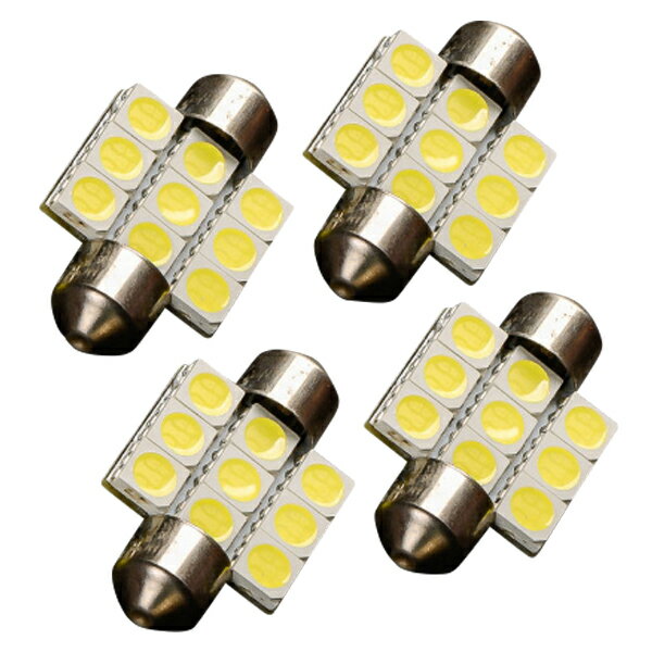 T10~31 LED zCg 5050SMD~9A 6500K Lp 120 12V 4 [v io[ QbW J[eV  ou 