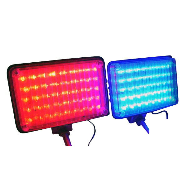 ストロボフラッシュライト 40LED 24V 3パターンコントロール機能 レンズ6枚 高速交互点滅 同時点滅 交互点滅 トラック フォークリフト等