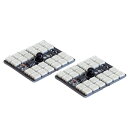 T10 T10×31mm〜T10×37mm 兼用 RGB LED 5050SMD ルームランプ リモコン 16色 2個 加工不要ポン付け 3cm×4cm ホワイ...