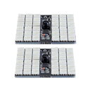 T10 T10×31mm〜T10×37mm 兼用 RGB LED 5050SMD ルームランプ リモコン 16色 2個 加工不要ポン付け 4cm×4cm ホワイ...