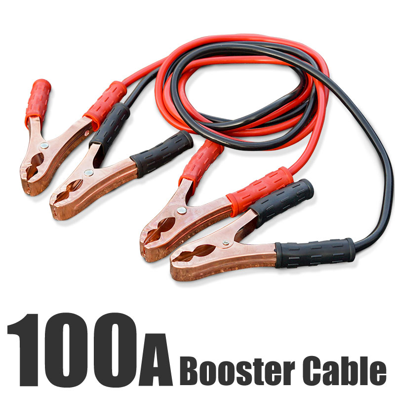ブースターケーブル 100A 1.9m 12V ジャンプコード バッテリーケーブル 車 バッテリーあがり 軽自動車 普通車 汎用 カー用品 _75141のサムネイル
