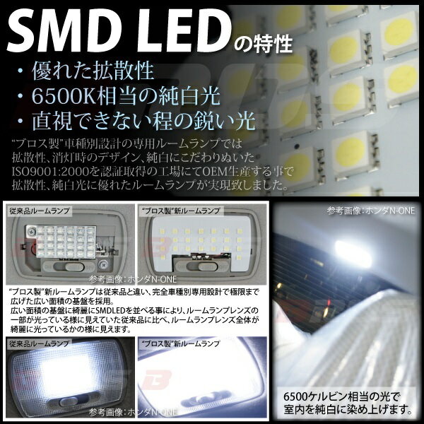 アテンザ GJ LED ルームランプ セット バニティ付 白 ホワイト マツダ アテンザ LED SMD ルーム カスタム パーツ 内装 BROS ブロス製 2