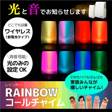 ワイヤレスチャイム電池式光と音でお知らせ25音種簡単設置工事不要呼び鈴コードレスチャイム呼び出しベル呼びベルインターホンインターフォンコールチャイム無線玄関_72016