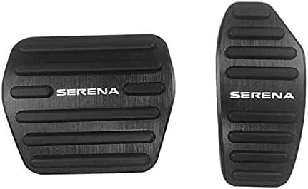 【最新型】日産 新型セレナ C28系 アルミ ペダル 工具不要 SERENA専用設計 ブレーキ アクセル カバー 防キズ 防汚れ 滑り止め 2点セット (ブラック)