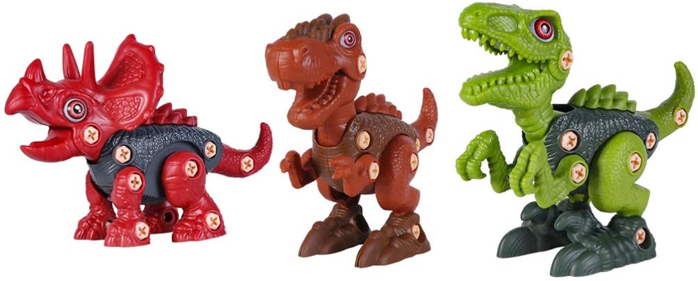 恐竜の組み立てるおもちゃ 恐竜のおもちゃを分解する創造的な建物の遊びセットプラスチック製のネジを組み立てるおもちゃ恐竜を組み立てるクリスマスの新年のおもちゃ 3歳 4歳 5歳 6歳 7歳 8歳 やりたい放題