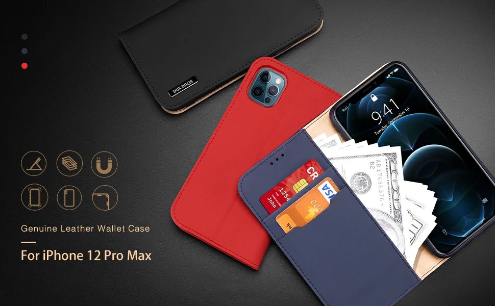 iPhone 7Pro-iPhone 12 Pro Max ケース 手帳型 本革 アイフォン 12 プロ マックス カバー 全面保護 磁石付き カード入れ スタンド機能 耐衝撃 耐摩擦 人気 おしゃれ ギフトボックス付き ワイヤレス充電に対応