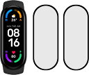 Xiaomi Mi band 6 フィルム 対応 Xiaomi band 6 ガラスフィルム 用の シャオミ Mi band 6 強化ガラスフィルム スマートバンド6 フィルム 液晶 スマート Xiaomi Mi Smart band 6 アクセサリー 【2枚セット】