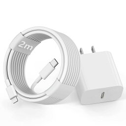 iPhone 充電器 20W PD 急速充電2m USB C Lightning ケーブル PSE認証 iPhone14/13/12/11/X/XS/XR/8/7/SEシリーズ Pro/Pro Max/PLUS/Mini/シリーズ