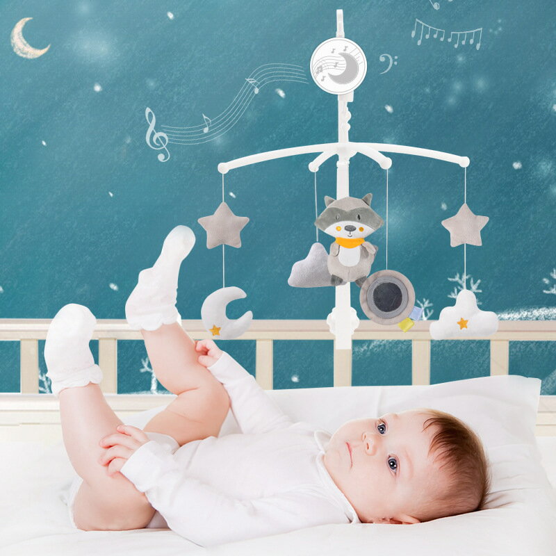 赤ちゃんなだめる ような 布の おもちゃ ミュージカルベビーベッドモバイル おもちゃ 幼児 ベッド