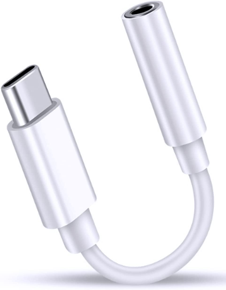 2枚セット　タイプc イヤホンジャック 変換 USB-C to 3.5mm オーディオアダプタ ヘッドフォン変換 通話/音量調節/音楽 ハイレゾ対応 高耐久性 MacBookAir / Pro / iPad Pro / Android / Type-Cデバイス