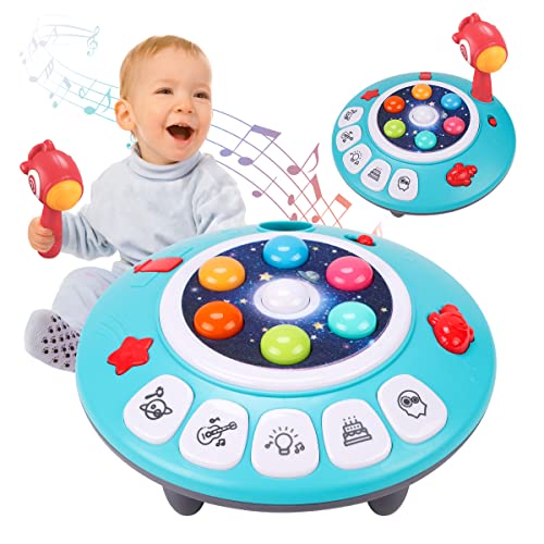 音楽 学ぶ 教育する おもちゃ 多機能 モグラたたきゲーム 光と音楽で設定されたノックおもちゃ 細かい運動技能玩具 室内玩具 3歳以上の男の子と女の子