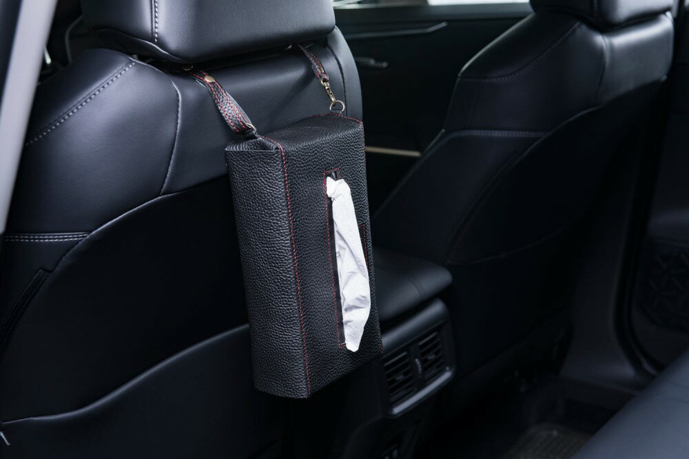 シートレザーティッシュケース 本革 ブラウニー 日本製 ティッシュカバー テュッシュボックス ホルダー ヘッドレスト 吊り下げ 汎用品【エムズスピード M'z SPEED mzspeed】 [2]