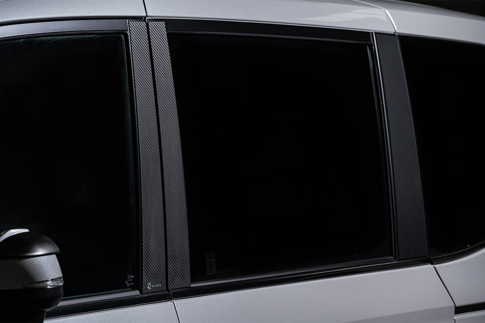 [トヨタ 90系 ノア ヴォクシー S-Z/S-G]ピラーパネル (AES製)【カーボン柄ブラック仕様】エムズスピード M'z SPEED mzspeed 外装パーツ カスタム エアロパーツ ボディキット ドレスアップ ドアパネル