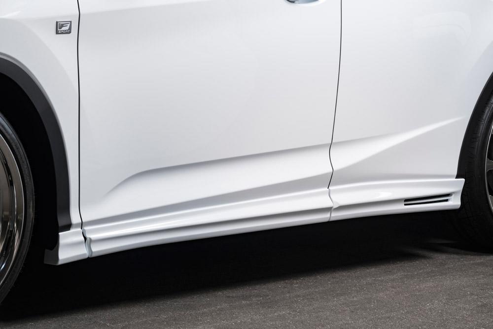 [レクサス 20系 RX300 RX450h F SPORT/version L 後期]ラヴライン サイドステップ【未塗装品/塗装済品】エムズスピード M'z SPEED mzspeed 外装パーツ カスタム エアロパーツ ボディキット ドレスアップ