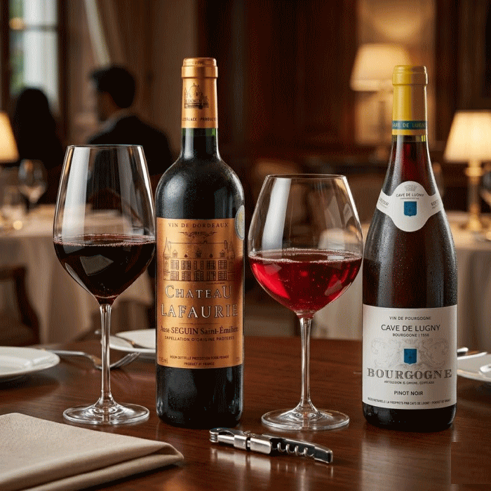 【送料無料】 ワインセット 赤ワイン 4本 金賞受賞入り ボルドー ＆ ブルゴーニュ 2大産地 飲み比べ 750ml×4本 フランスワインセット　[卓越したテロワールを堪能] フランスワイン 銘醸地 mzt-10052659 ワインショップアクアヴィタエ サンプル画像2