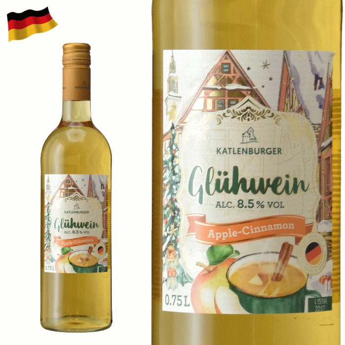 グリューワイン アップルシナモン カレントブルガー ホットワイン 750ml ドイツ グリュワイン クリスマスのサムネイル